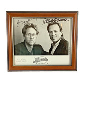AMERICA GERRY BECKLEY DEWEY BUNNELL SIGNED AUTOGRAPH FRAMED PHOTO 10.5 x 12