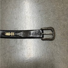 Vintage Genuine Leather Black Brown Western Belt
