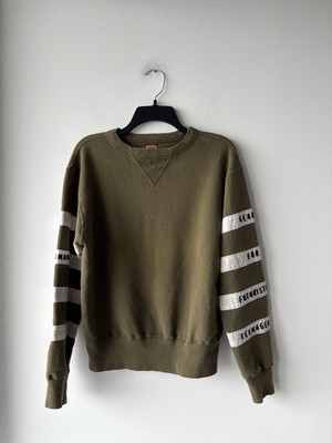 Human Made Sweatshirt Green Gears For Futuristic Teenagers Cotton Pullover Men S