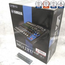 Consola de mezcla Yamaha MG12XU 12 entradas 4 buses mezclador efectos escritorio Japón MG 12 XU