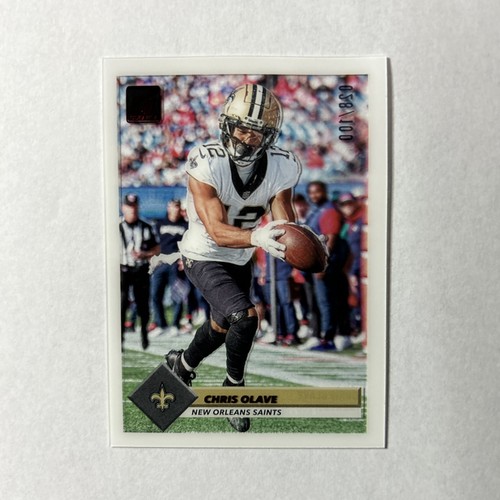Chris Olave #/100 2023 Donruss Clearly White Border No. 2 Saints NFL - Picture 4 of 7