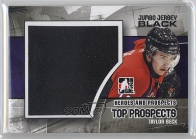 2010 ITG Heroes and Prospects Jumbo Black Jersey Spring Expo 1/1 Taylor Beck 2a8