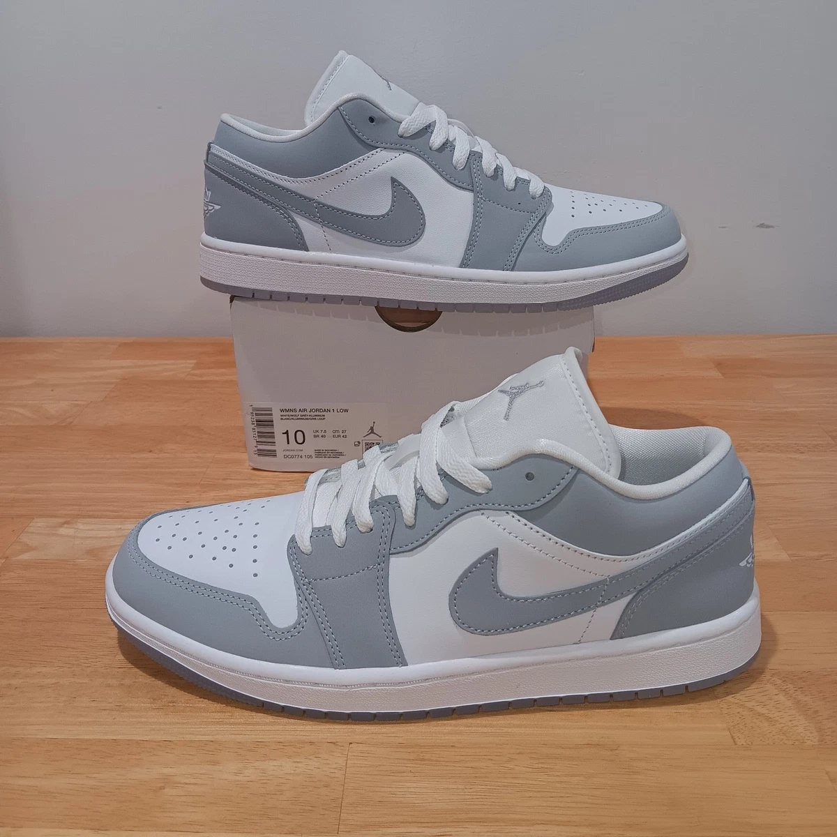 Jordan 1 Low White Wolf Grey W for sale | eBay Jordan 1 Low White Wolf Grey W for sale | eBay