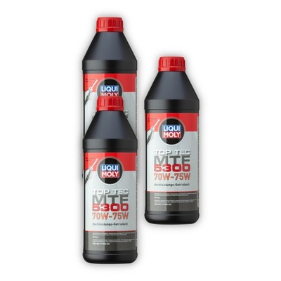 3x Getriebeöl Top Tec MTF 5300 70W-75W LIQUI MOLY 21359 Hochleistung Getriebe