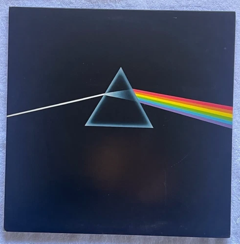 PINK FLOYD Dark Side Of The Moon 80's Pressing PURPLE CAPITOL w/ Posters & Cards