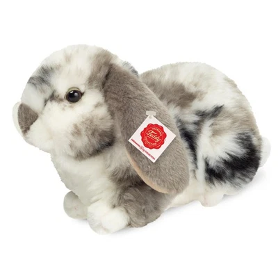 Teddy Hermann 93733 Ram Konijn grijs-wit geveegd 23 cm, knuffeldier, pluche dier - Imagen 1 de 4