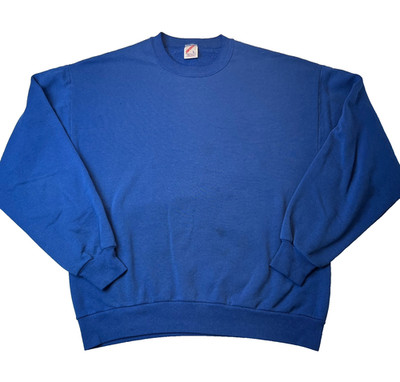 Vintage 90s Jerzees Blank Sweatshirt Mens Large Crewneck Pullover Made USA 50/50