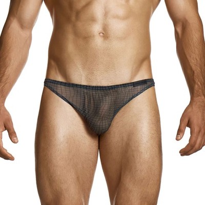 Modus Vivendi Abstract Net Low Cut Brief mens mesh underwear mini male bikini