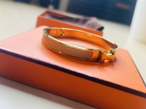 HERMÈS Bracciale HERMES Clic Clac H PM tono oro 2BA0163