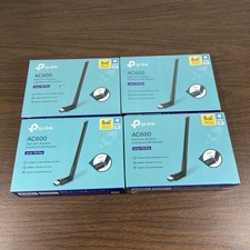 Lot Of 4 TP-Link Archer AC600 T2U Plus High Gain Wireless Dual Band USB Adapter