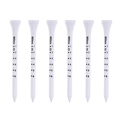 NICHT GEMARKE 50x Professional Golf Tees 83mm White Golf Wood Tee Scale Golf Tees