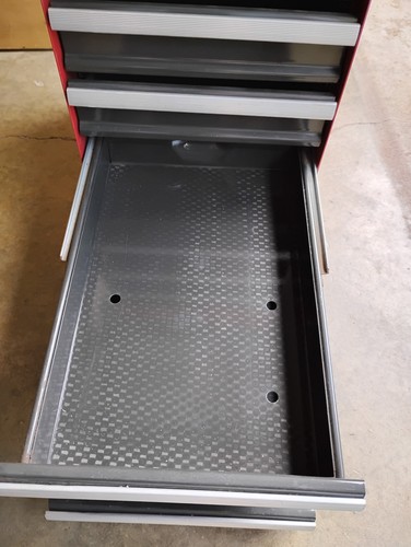 Vintage Craftsman Side Tool Box Caddy Chest 6 Drawers Toolbox w/key USA - Picture 9 of 13