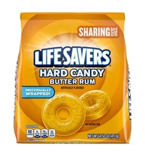 Lifesavers Hard Candy Butter Rum Sharing Size 14.5 oz  SHIPS TODAY! 