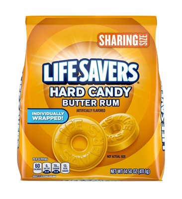 Lifesavers Hard Candy Butter Rum Sharing Size 14.5 oz  SHIPS TODAY! 