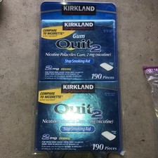 Quit 2mg. Kirkland Signature Quit 2 mg. 380 Gum Pieces