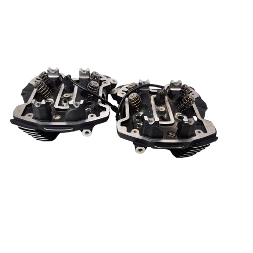 Cabeças de cilindro Softail Harley Davidson M8 Touring fabricante de equipamento original refrigeradas a óleo preto 2017-2025 - Imagem 3 de 4