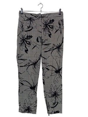 ESCADA Stoffhose Damen Hose Gr. DE 40 hellgrau Elegant