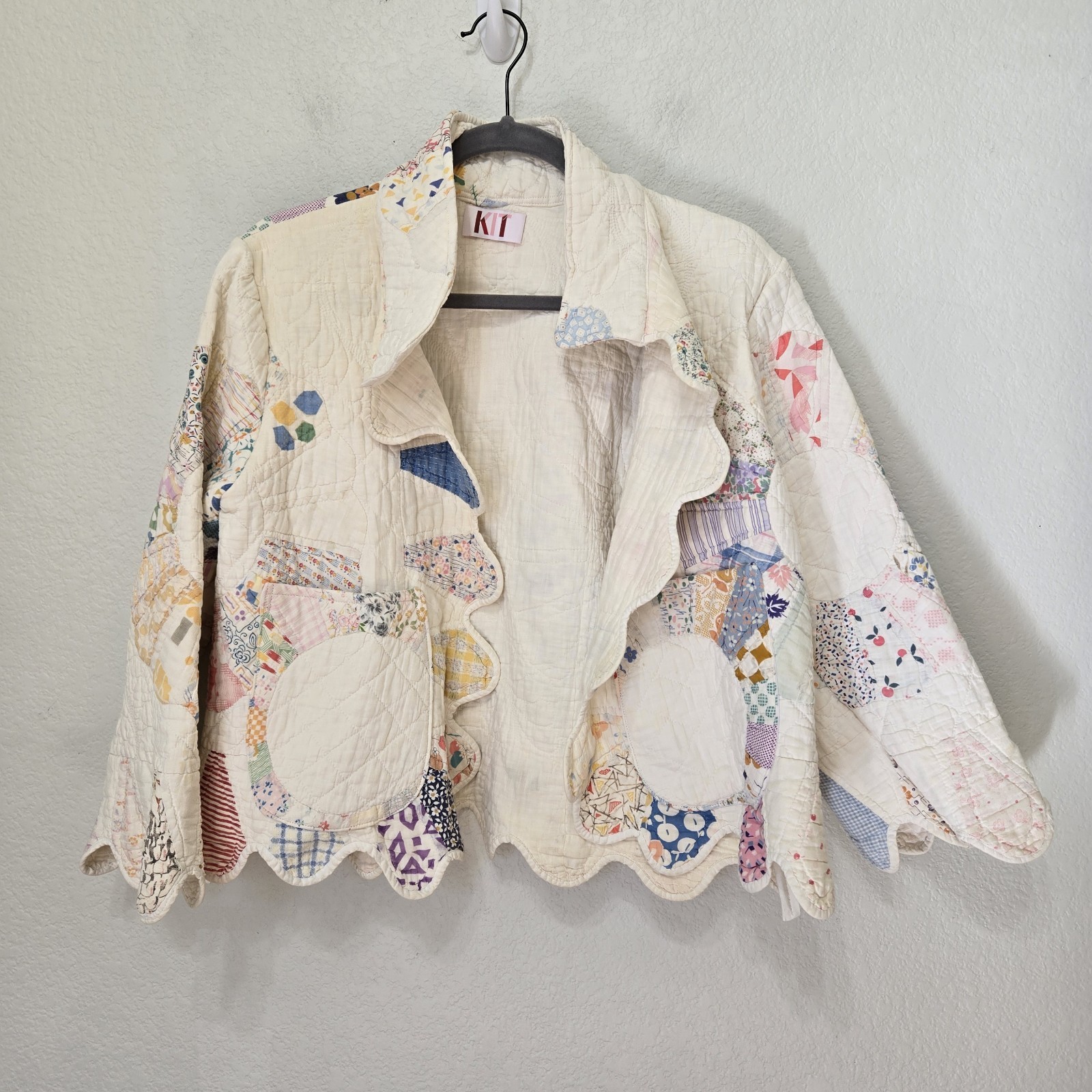 Kit Custom Made Vintage Quilt Patchwork Jacket Si… - image 1
