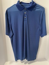 Member s Mark Men s Stretch Polo Shirt Short Sleeve Blue L Pre-Owned