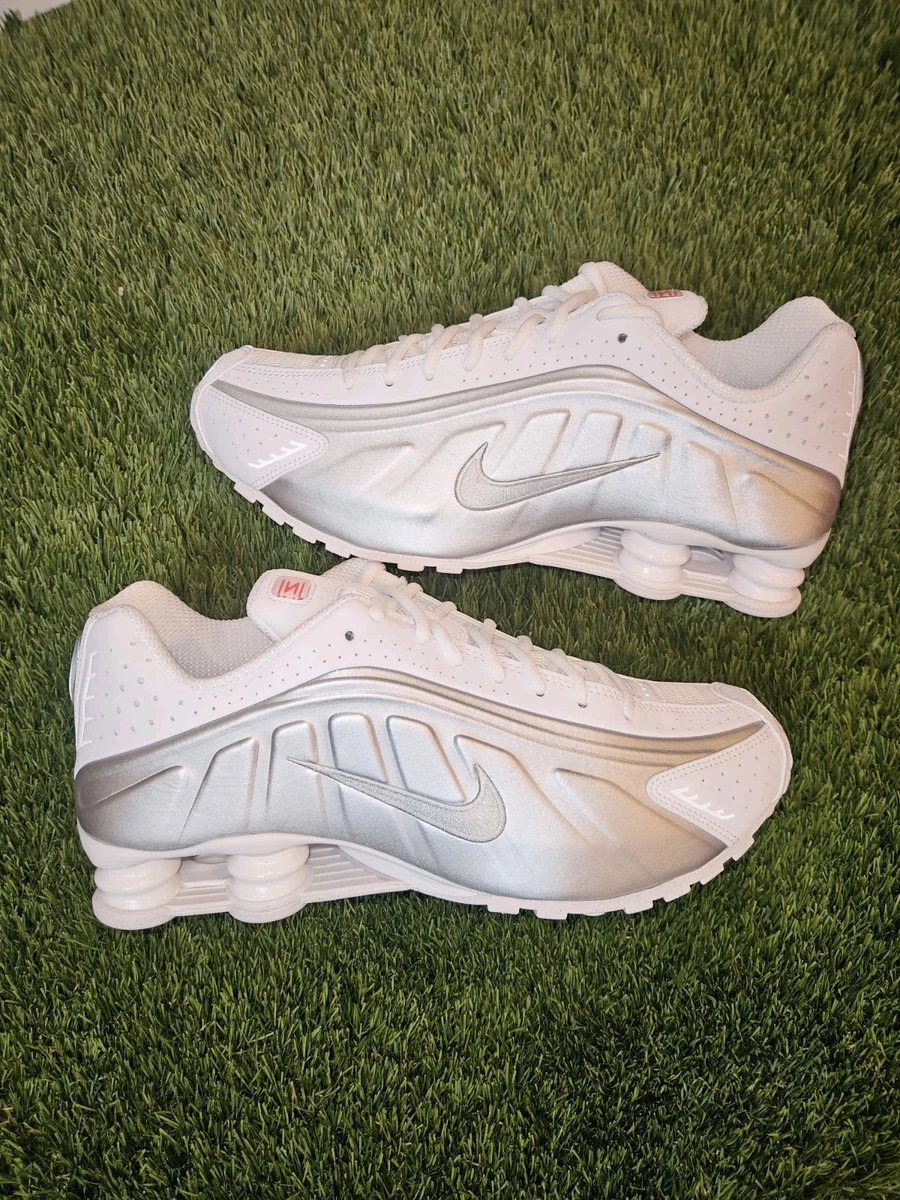 Nike Shox R4 2024 White Metallic Silver for Sale | Authenticity
