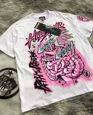 Hellstar No Guts No Glory T-Shirt White [Caps...