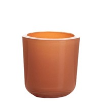 INNA-Glas Teelicht Glas Nick, Aprikose, 7,5Cm, Ø7,5Cm
