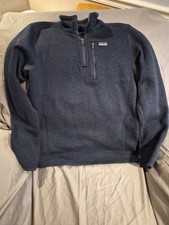 A Patagonia pullover fleece youth sized XXL 16-18 great shape dark blue color