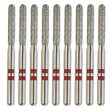 Dental Zirconia Cutter Diamond Bur Round End Cylinder Fine High Speed Z881/014F