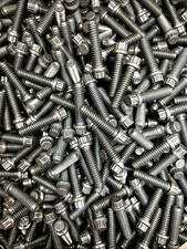 200 Pack 1/4"-20 x 1" Flange Bolts Alloy Steel Grade E9 Fully Threaded HRC37