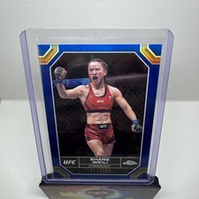 2025 Topps Chrome UFC - Zhang Weili #200 Blue Refractor /150