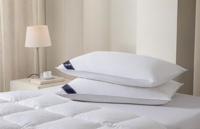 50 cm x 90 cm Super King Size Entenfedern & Daunen Paar Kissen (20'' x 36'')