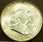 US 1949 Franklin Half Dollar **
