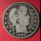 1902S US Barber SILVER Quarter "San Francisco" Mint! Very Good! Old US Coin!