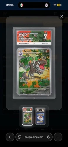 Tyrunt Black Star Promo 070 Pokemon Center Exclusive Ace 9