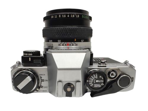 Olympus OM10 35mm SLR Camera w/ 50mm f/1.8 Lens Made in Japan Working - Picture 4 of 13