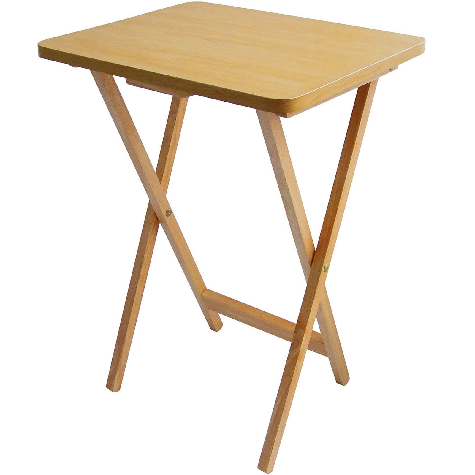 B&Q -  Space Saving Veneer Top Snack Table With White TopStylish Side Tables For Living RoomCoffee Table - Image 5