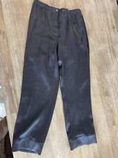 Prada black silk trousers S