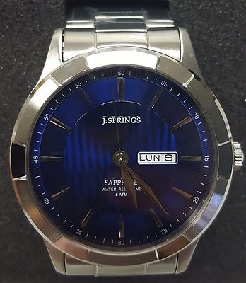 J.SPRINGS SAPPHIRE DRESS MENS WATCH BBJ012