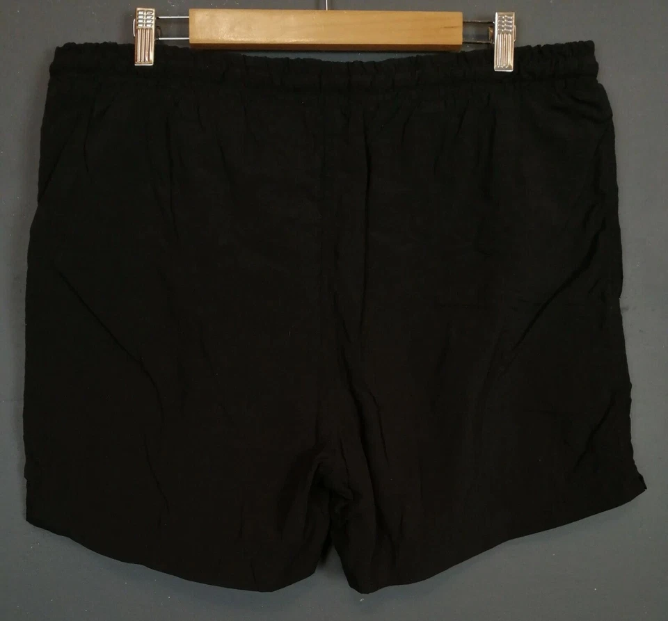 稀有复古男式乐透短裤 PANTALONES 网球 意大利黑色 XL 码 — 第 3/4 张图片