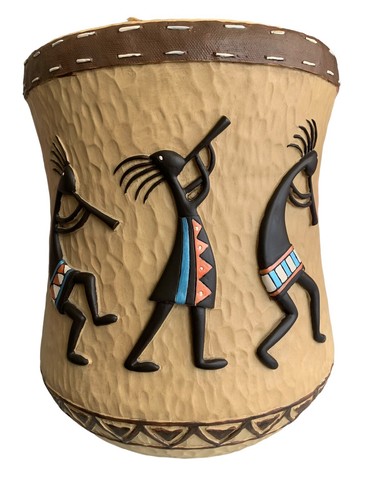 Avanti Kokopelli Mojave Southwestern Native Muskat Harz Papierkorb