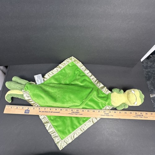 My Banky T-Bone Green Dinosaur Plush Large Baby Security Blanket 24”x20” EUC - Picture 22 of 23