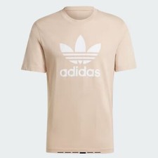Adidas Men  s ADICOLOR TREFOIL TEE Magic Beige Size Small