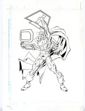 SUPERMAN Hero type SIGNED by Marvel SPIDER-MAN VENOM & DC artist! FREE SHIPPING