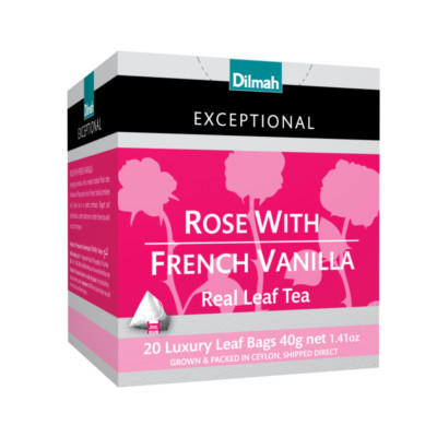 Dilmah Exceptional Rose with French Vanilla 20 Tea Bags 40g
