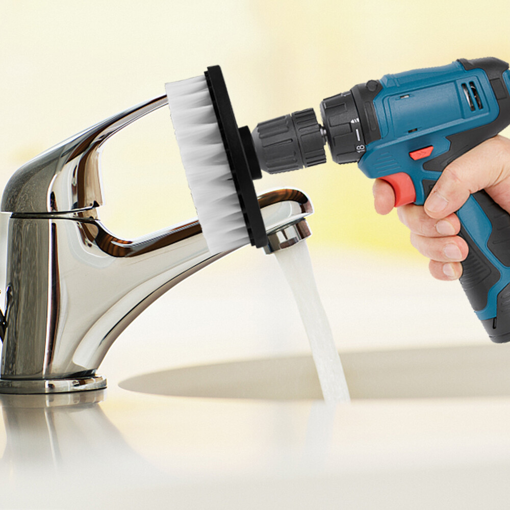 5in Electric Drill Soft Brush For Carpet Leather&Upholstery Cleaning