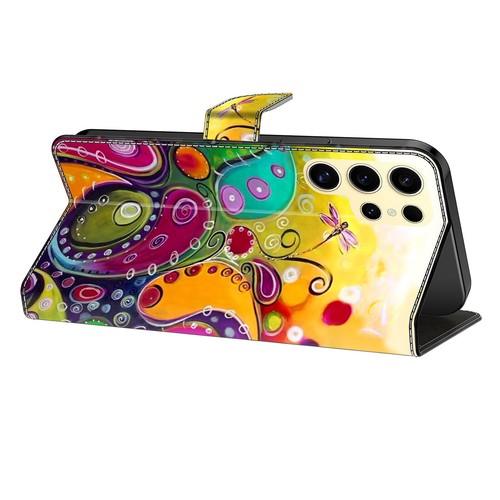 Tiger Tree Owl Flower Wallet Phone Case For Samsung S21 S20 Ultra S10 S9 S8 Plus - Picture 3 of 28