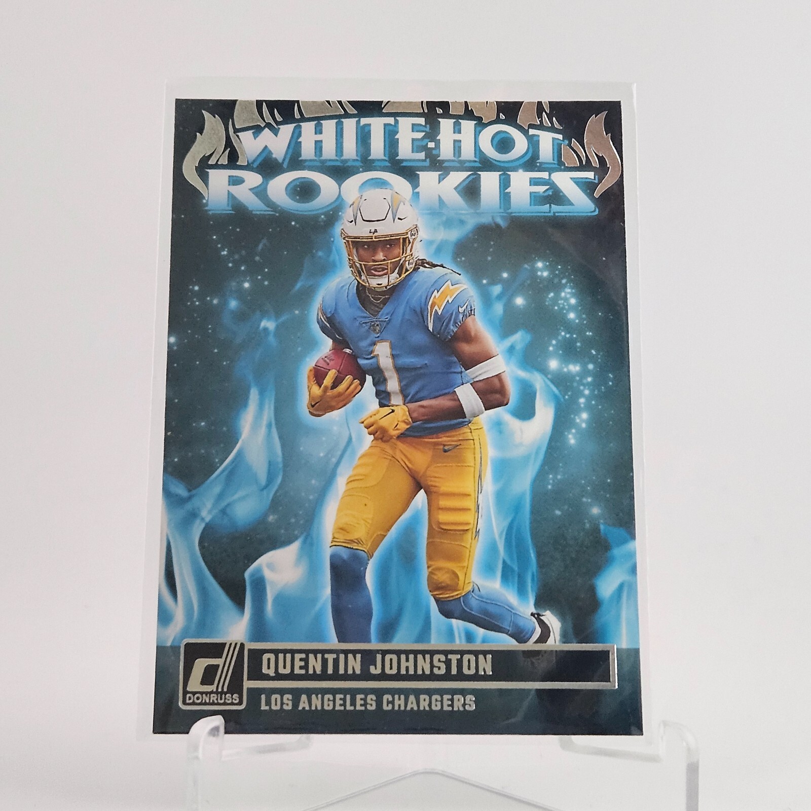 2023 Donruss White Hot Rookies #WHR-4 Quentin Johnston RC - Los Angeles Chargers