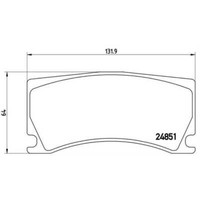 Brembo BremsbeläGe BremsklöTze Hinten FüR Peugeot 308 Sw Ii _J43_ 4.2 XK8