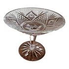 VINTAGE WATERFORD CRYSTAL DUNMORE HOBSTAR COMPOTE FOOTED CANDY DISH IRELAND