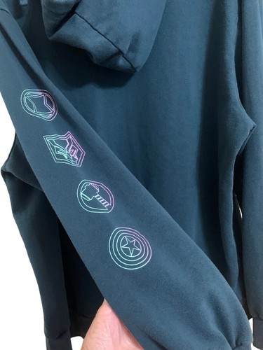 Marvel Heroes "The Avengers" Hoodie Dark Blue Multicolor Graphic Sweat Shirt XXL - Picture 4 of 8